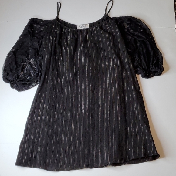 Va Va by Joy Han Dresses & Skirts - VaVa by Joy Hon Dress Medium Lurex stripes lace